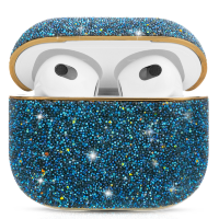 Артикул: 28208. Чехол PQY Crystal Fabric для Apple Airpods 3 Синий