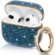 Чехол PQY Crystal Fabric для Apple Airpods 3 Синий - Изображение 200252