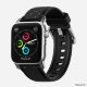Ремешок силиконовый Nomad Rugged для Apple Watch 42/44 мм Серебряная застежка - Изображение 95286