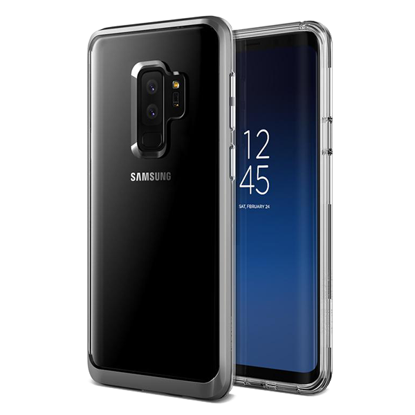 Чехол VRS Design Crystal Bumper для Galaxy S9 Plus Steel Silver 