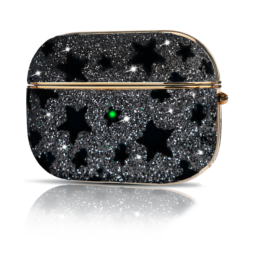 Чехол PQY Black Star для Airpods Pro Чёрный 