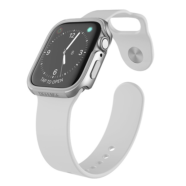 Чехол X-Doria Defense Edge для Apple Watch 44 мм Серый/Серебро 