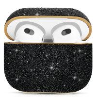 Артикул: 28209. Чехол PQY Crystal Fabric для Apple Airpods 3 Чёрный