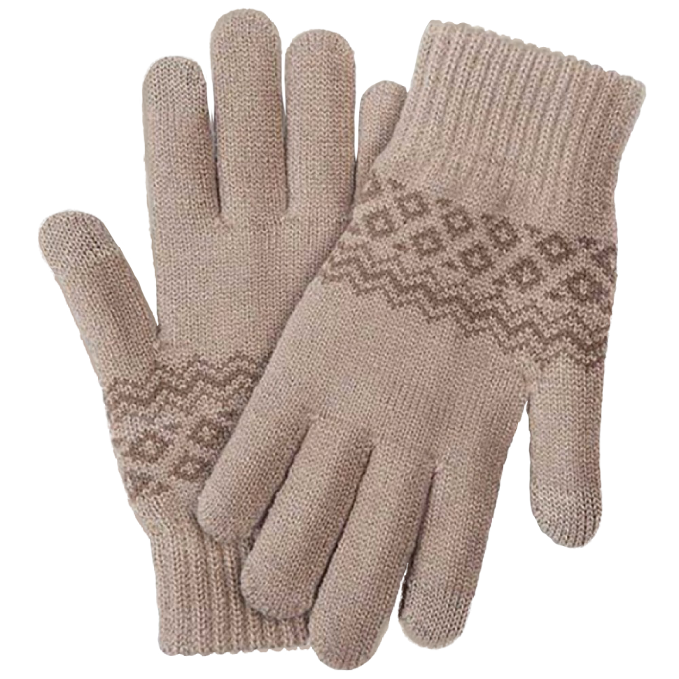 Перчатки для сенсорных экранов Friend Only Touch Screen Warm Velvet Gloves Бежевые 