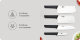 Набор ножей HuoHou HU0057 Fire Kitchen Steel Knife Set с подставкой (6 предметов) - Изображение 140316