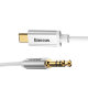AUX кабель Baseus M01 Type-C - miniJack 1.2 м Белый - Изображение 90502