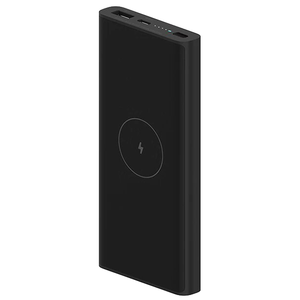 Внешний аккумулятор с беспроводной зарядкой Xiaomi Mi Wireless Charger 10000 мАч Чёрный 