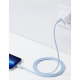 Кабель Baseus Jelly Liquid Type-C - Lightning 20W 2м Синий - Изображение 193139