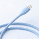 Кабель Baseus Jelly Liquid Type-C - Lightning 20W 2м Синий - Изображение 193142