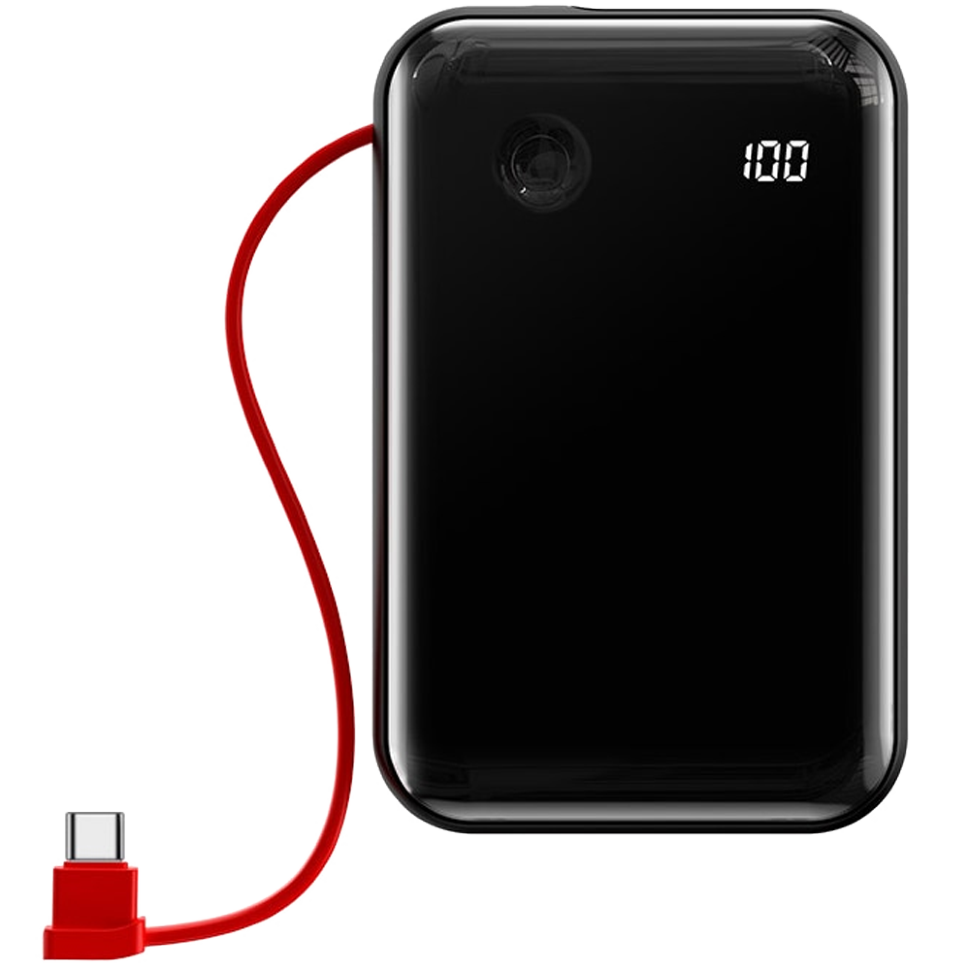 Внешний аккумулятор Baseus Mini S 3A 10000мАч (Type-C кабель) Чёрный 