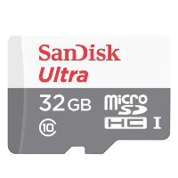 Артикул: 19110. Карта памяти SanDisk Ultra microSDHC 32Gb UHS-I U1 Class10