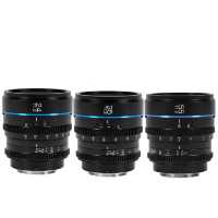 Артикул: 29910. Комплект объективов Sirui Nightwalker 24/35/55mm T1.2 S35 E-mount Чёрный