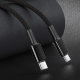 Кабель Baseus High Density Braided Type-C 100W 1м Белый - Изображение 147648