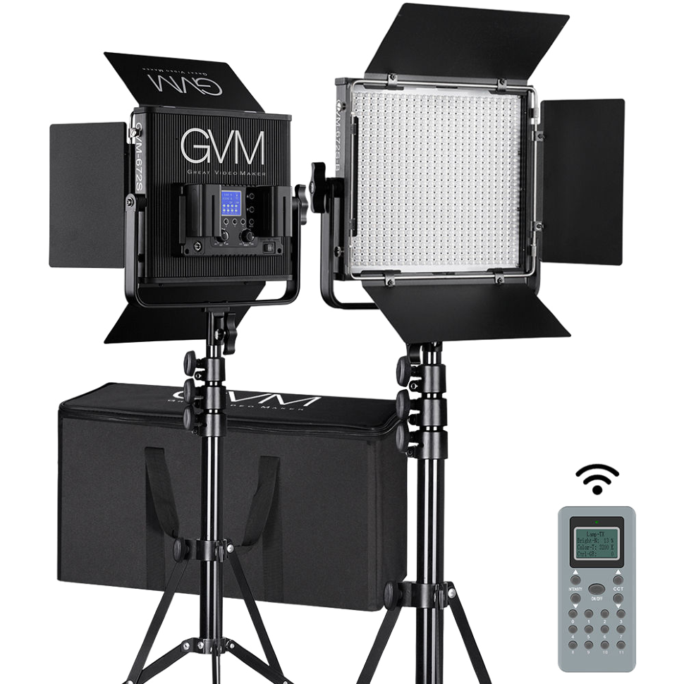 Комплект осветителей GVM 672S (2шт) 