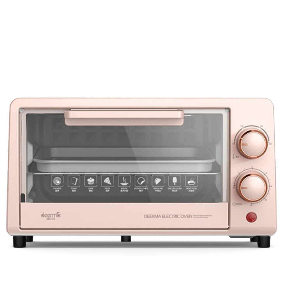 Мини духовой шкаф Deerma EO101S (900Вт, 10Л) Розовый 