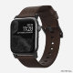 Ремешок кожаный Nomad Modern для Apple Watch 42/44 мм Коричневый с чёрной фурнитурой - Изображение 95308
