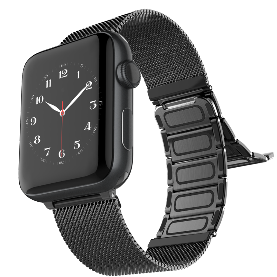 Браслет Raptic Classic Plus для Apple Watch 42/44мм Чёрный 
