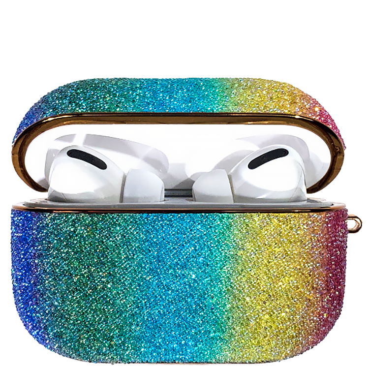 Чехол PQY Rainbow для Apple Airpods Pro Радуга 