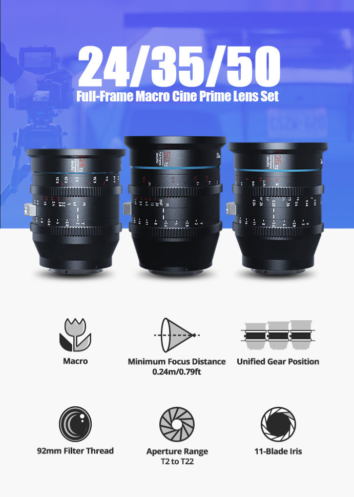 

Комплект объективов Sirui Jupiter Set A EF-mount Jupiter Set A-EF