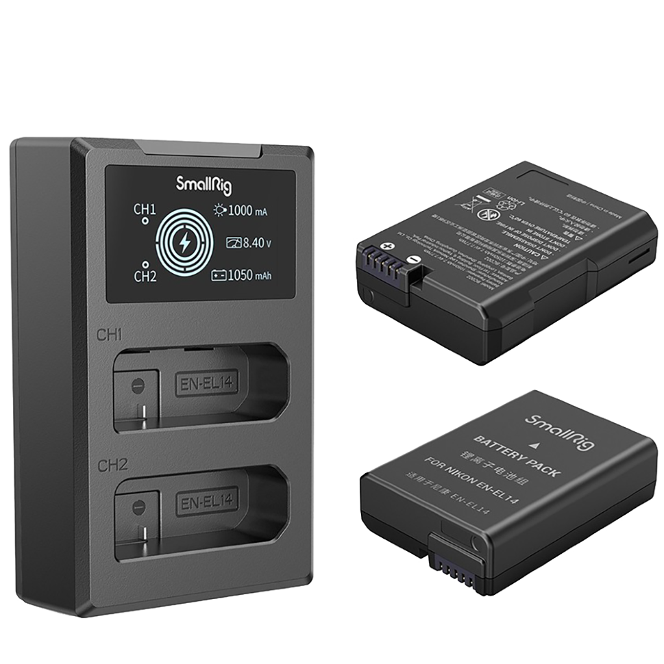 2 аккумулятора EN-EL14 + зарядное устройство SmallRig 3819 