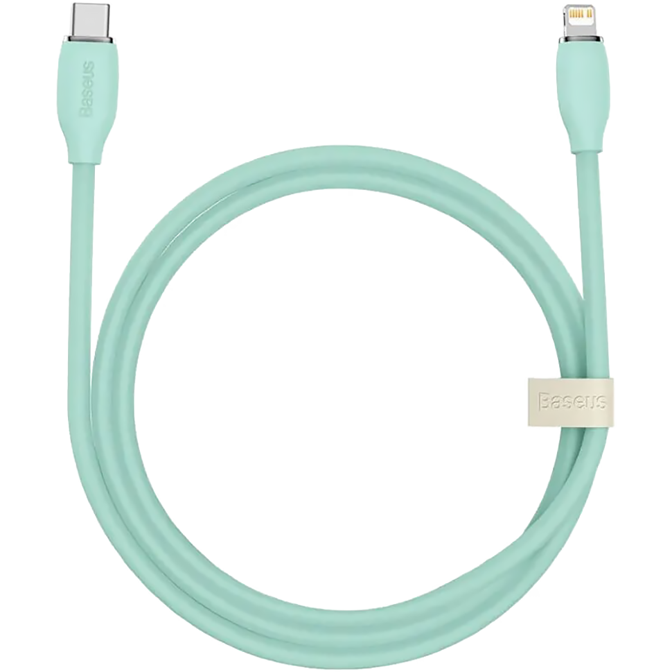 Кабель Baseus Jelly Liquid Type-C - Lightning 20W 2м Зелёный 