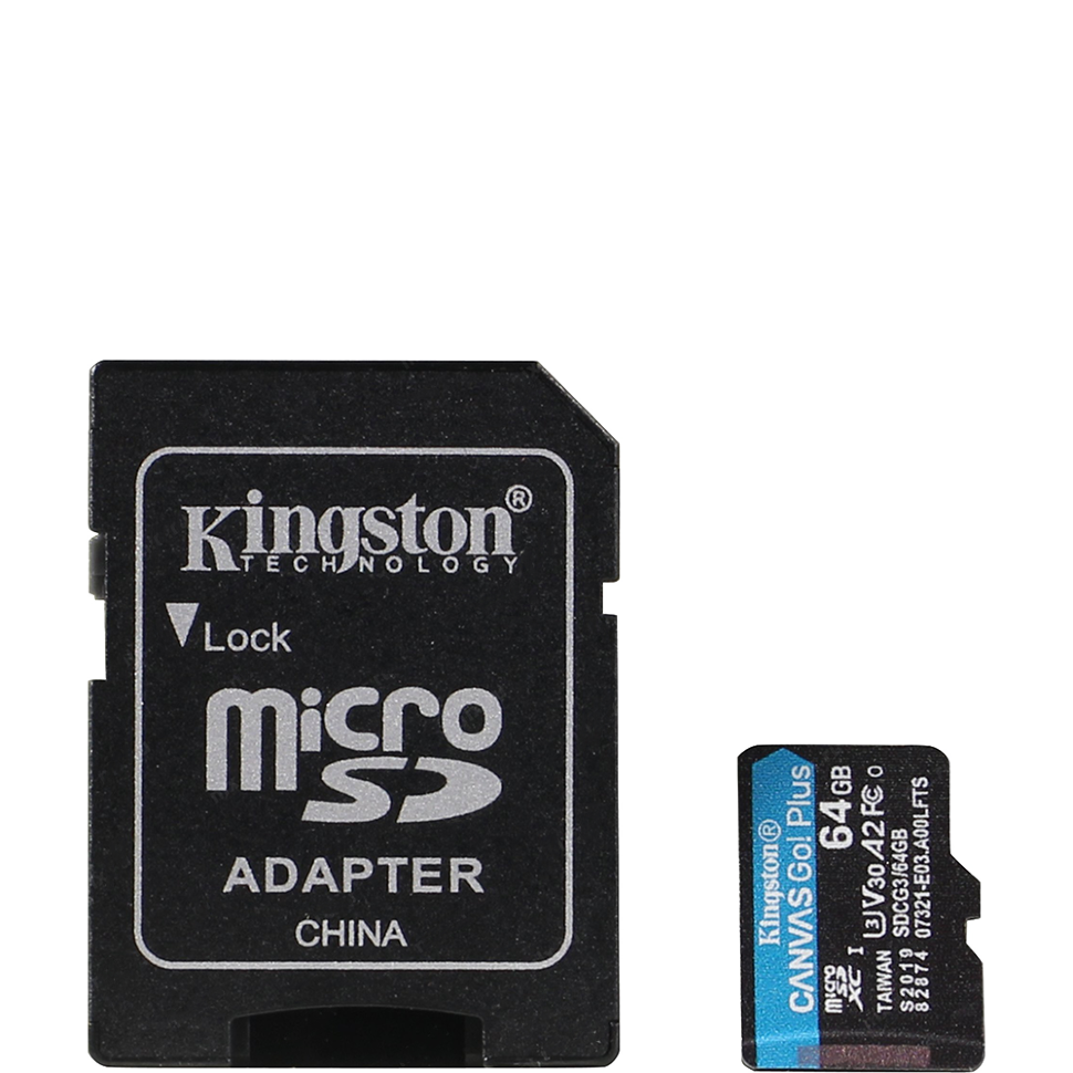 Карта памяти Kingston Canvas Go! Plus MicroSDXC 64 Гб A2, V30, UHS-I Class 3 (U3), Class 10 