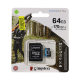Карта памяти Kingston Canvas Go! Plus MicroSDXC 64 Гб A2, V30, UHS-I Class 3 (U3), Class 10 - Изображение 197506