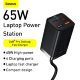 Сетевой адаптер Baseus GaN3 Pro 65W Чёрный (+ кабель Type-C 100W 1м) - Изображение 215484