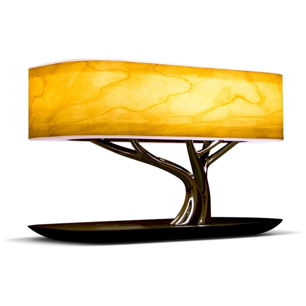 Лампа настольная HomeTree Light of the tree B2 с беспроводной зарядкой и акустикой Светлая 