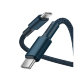 Кабель Baseus High Density Braided Type-C 100W 1м Синий - Изображение 147683