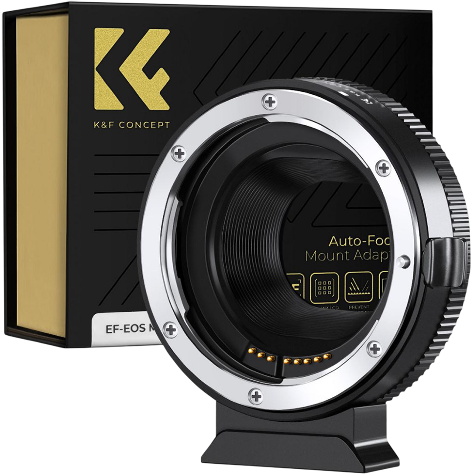 Адаптер K&amp;F Concept для объектива EF на байонет Canon M 