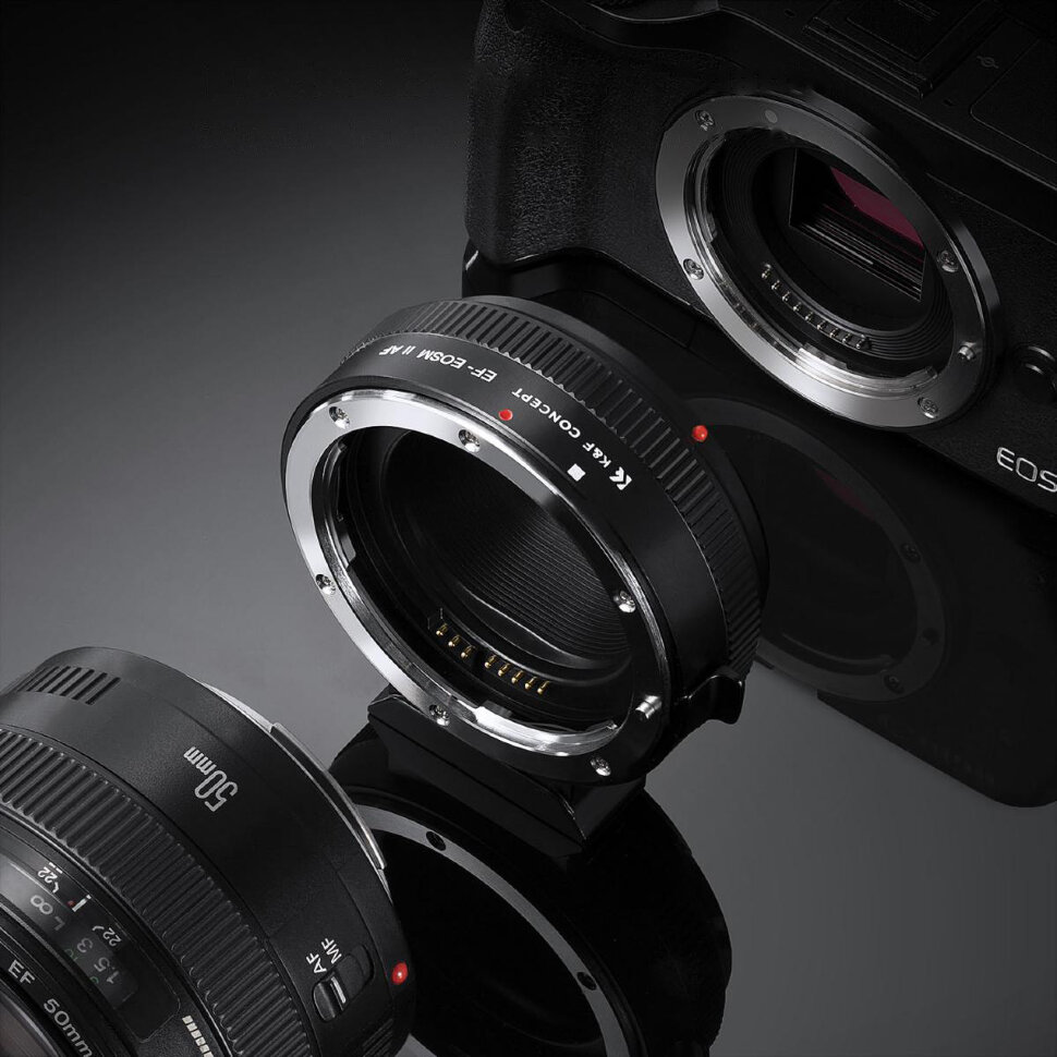 

Адаптер K&F Concept для объектива EF на байонет Canon M