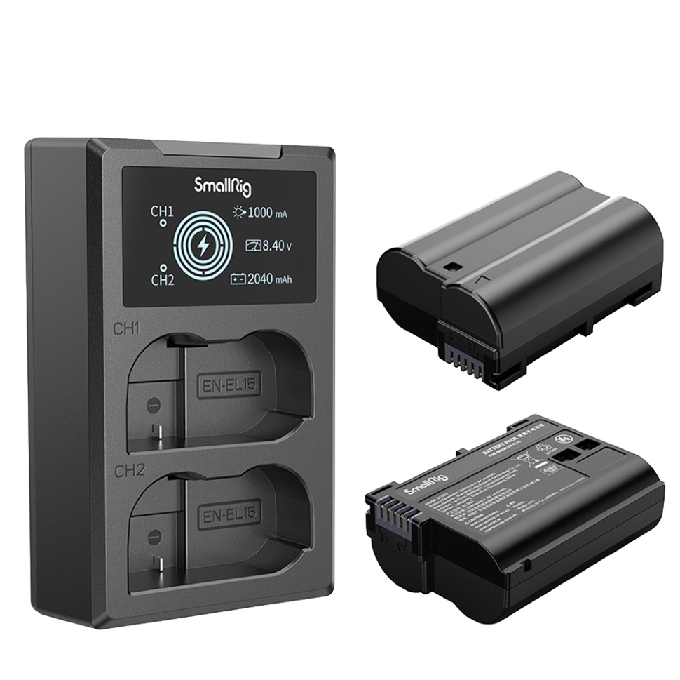 2 аккумулятора EN-EL15 + зарядное устройство SmallRig 3820 