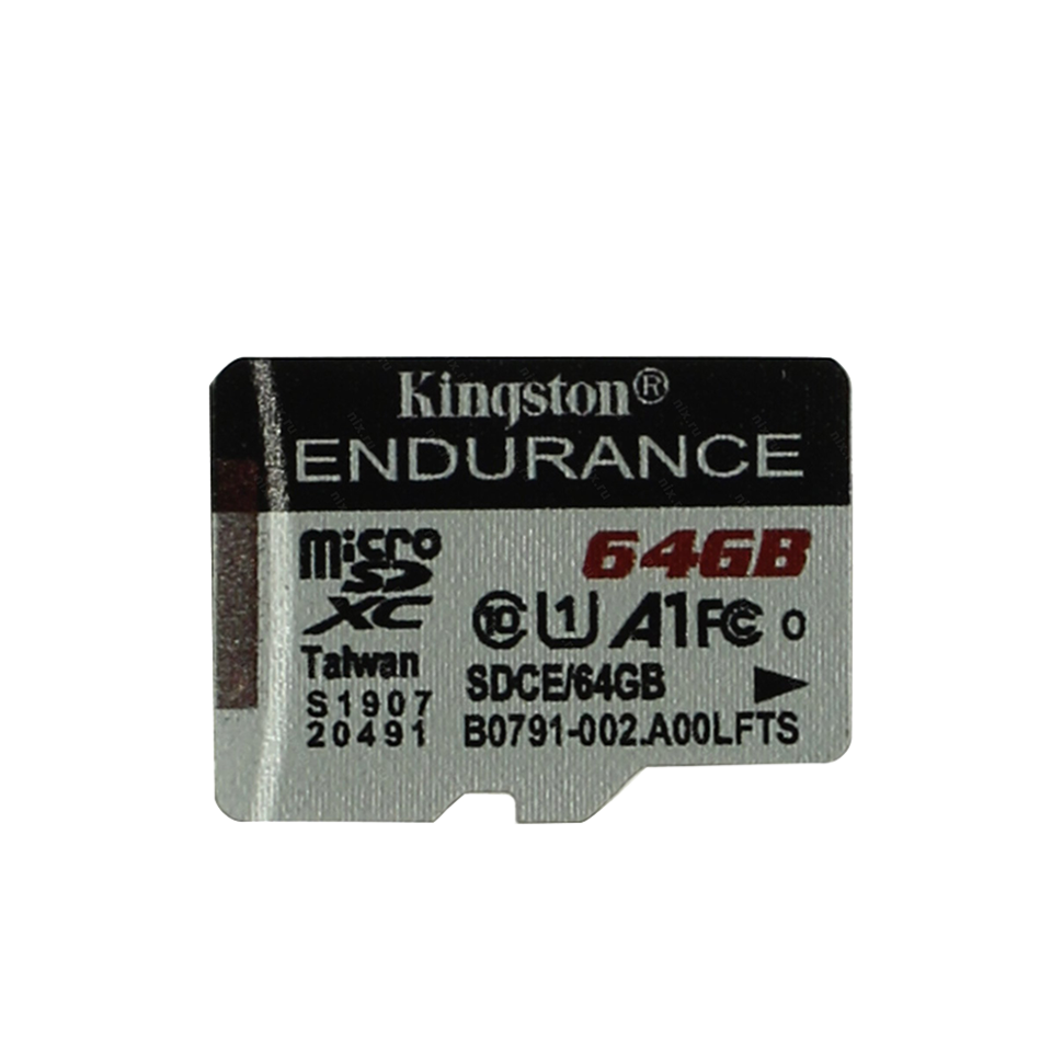 Карта памяти Kingston High Endurance MicroSDXC 64 Гб A1, UHS-I Class 1 (U1), Class 10 
