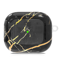 Артикул: 28212. Чехол PQY Marble для Apple AirPods 3 Чёрный