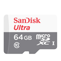 Артикул: 19112. Карта памяти SanDisk Ultra microSDXC 64Gb UHS-I U1 Class10