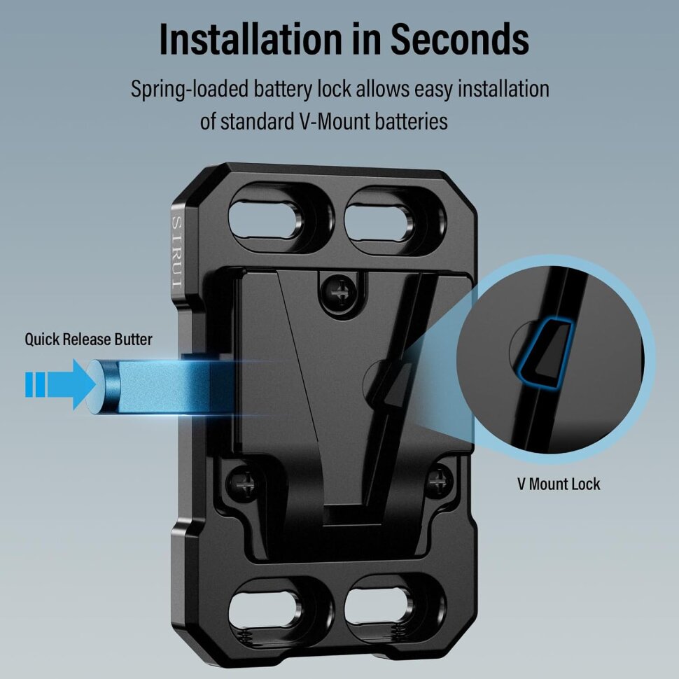 

Площадка Sirui Mini V-Lock Battery Plate SC-VM-B