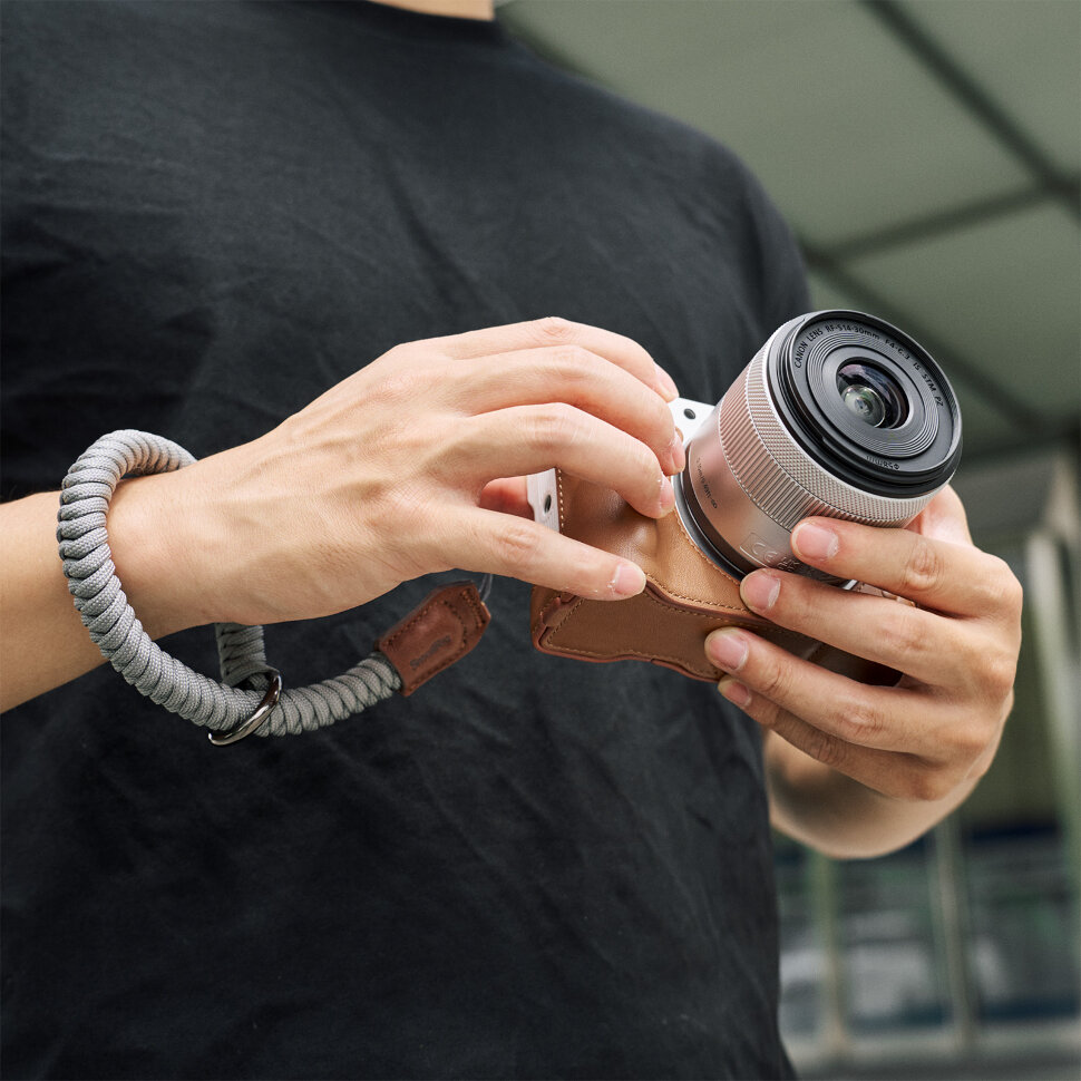 Чехол SmallRig Leather Half Case Kit для Canon R50 V Коричневый 5432