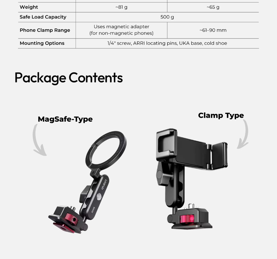 Держатель смартфона Ulanzi MA56 4-in-1 MagLock 1590₽