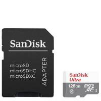 Артикул: 19113. Карта памяти SanDisk Ultra microSDXC 128Gb UHS-I U1 Class10 + SD Adapter