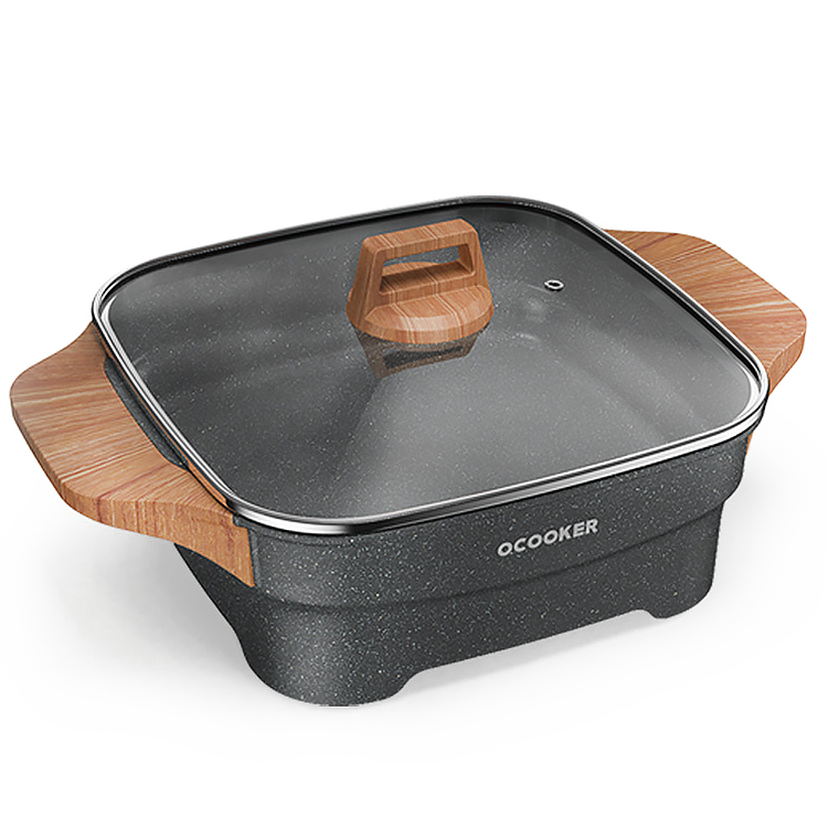 Электросковорода Qcooker Кitchen Hot Pot Multifunctional CR-HG02 