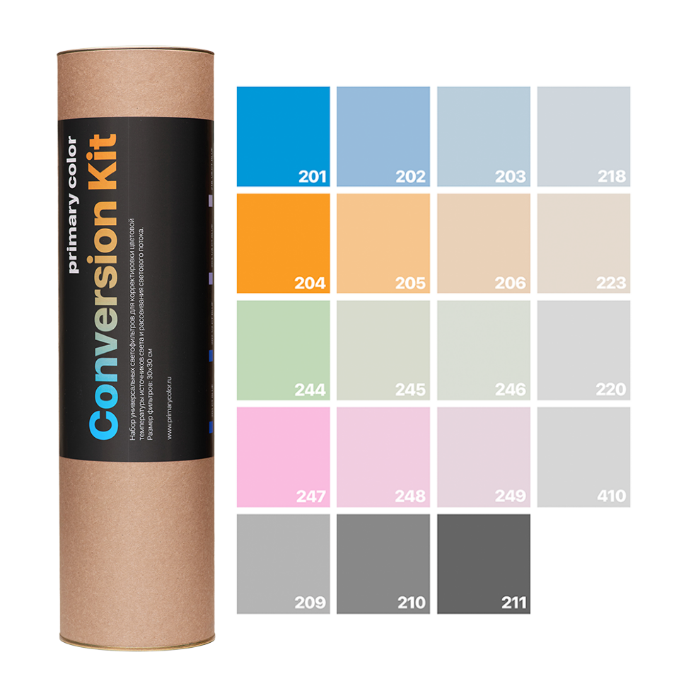 Набор гелевых фильтров Primary Color Conversion Kit (30шт) 