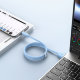 Кабель Baseus Jelly Liquid USB - Type-C 100W 1.2м Синий - Изображение 194397