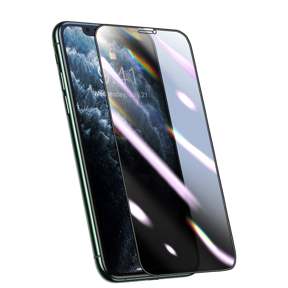 Плёнка Baseus 0.25mm Curved Privacy для iPhone X/XS/11 Pro Чёрная 
