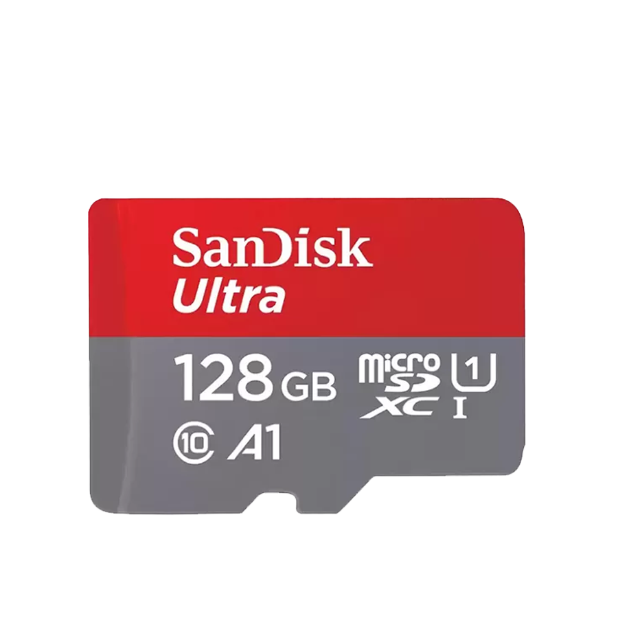 Карта памяти SanDisk Ultra microSDXC 128Gb A1, UHS-I Class 1 (U1) Class 10 