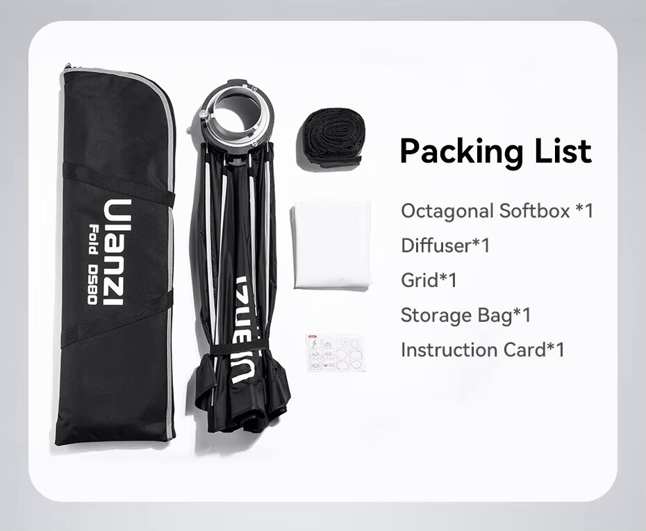 Софтбокс Ulanzi Fold DS80 Bowens L069