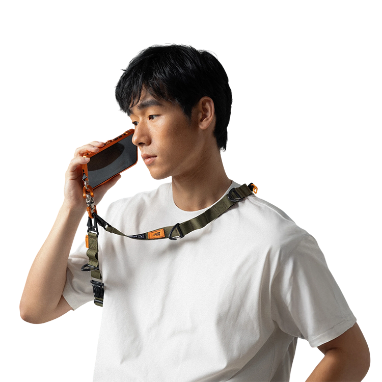 Ремень наплечный Tilta Fe Multi-Functional Shoulder Strap Коричневый/Лаймовый TF-MSS-BL