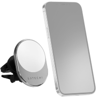 Артикул: 26615. Автодержатель с беспроводной зарядкой Satechi Magnetic Wireless Car Charger Серый