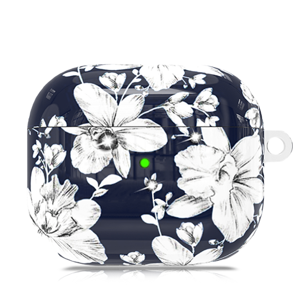 Чехол PQY Blooming для Apple AirPods 3 Лилия 