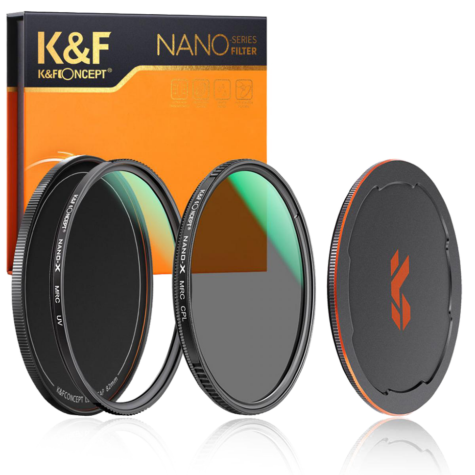 Комплект светофильтров K&amp;F Concept Nano-X MCUV+CPL 77мм 